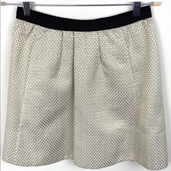 2/$50 Ganni Cressida Gold Skirt Anthropologie M - Picture 3 of 7